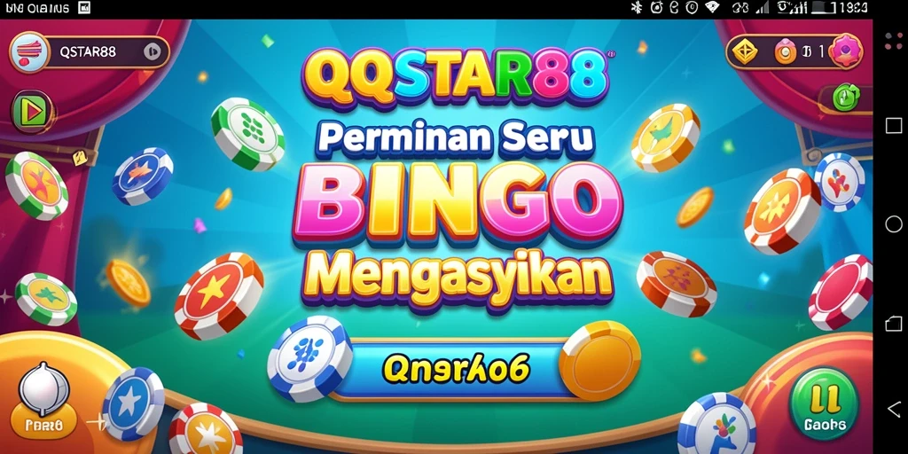 Screenshot gameplay QQSTAR88 menampilkan suasana permainan Bingo yang mendebarkan.