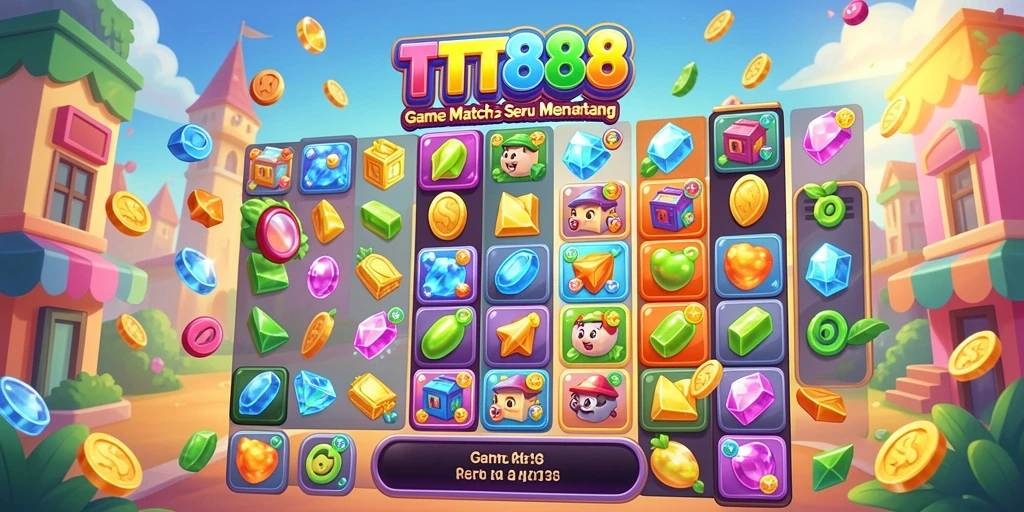 Gameplay TTT888 yang menarik dengan tantangan Match-3.