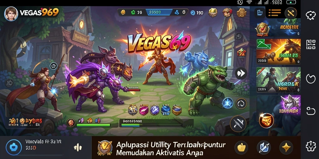 Tampilan utama aplikasi VEGAS969 dengan fitur utilitas yang canggih.