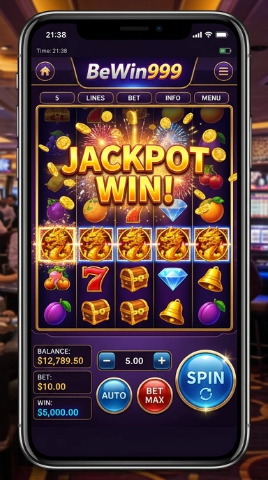 Tampilan utama aplikasi bewin999 yang sederhana dan menarik.